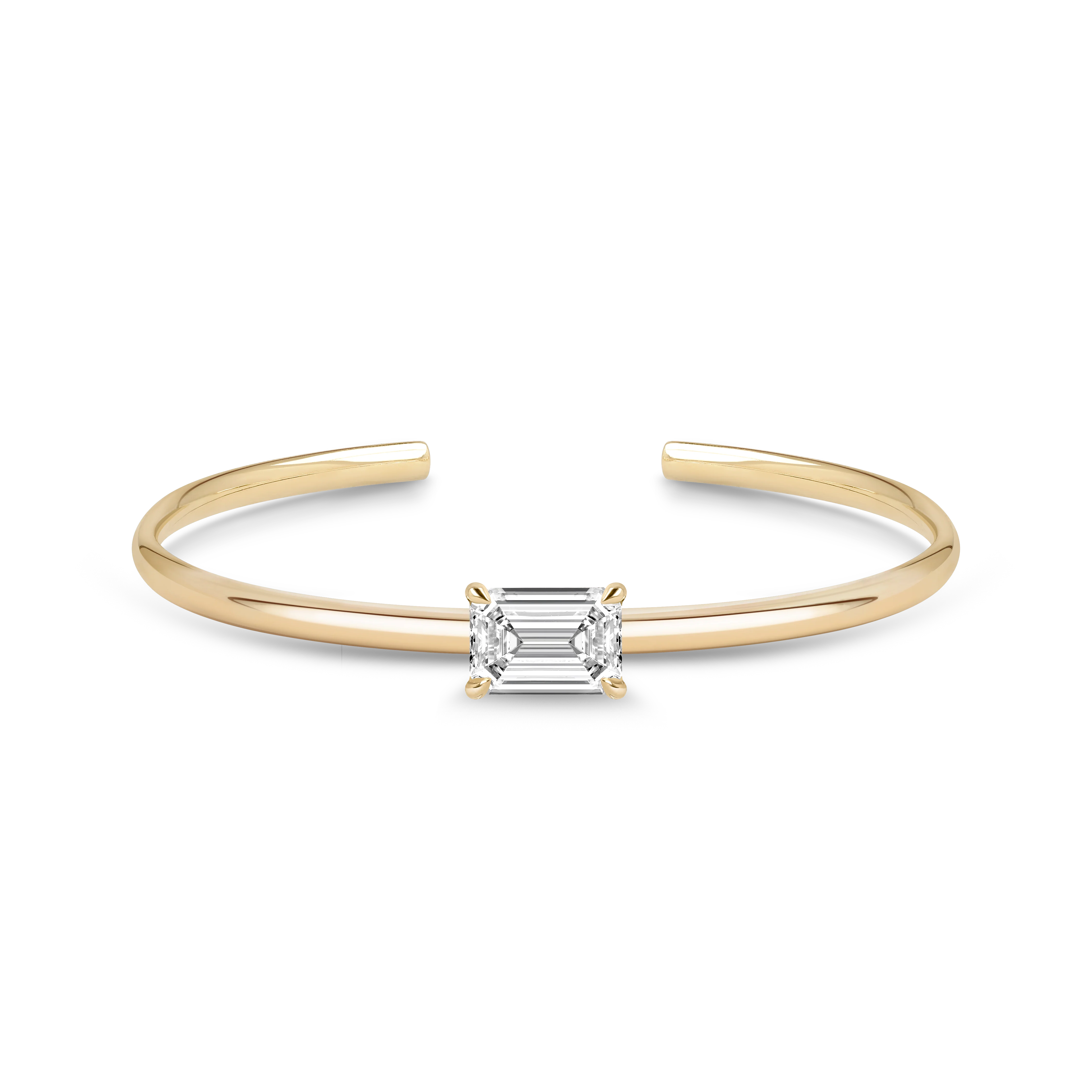 Charlotte Cuff Bangle (Emerald) - Image 5