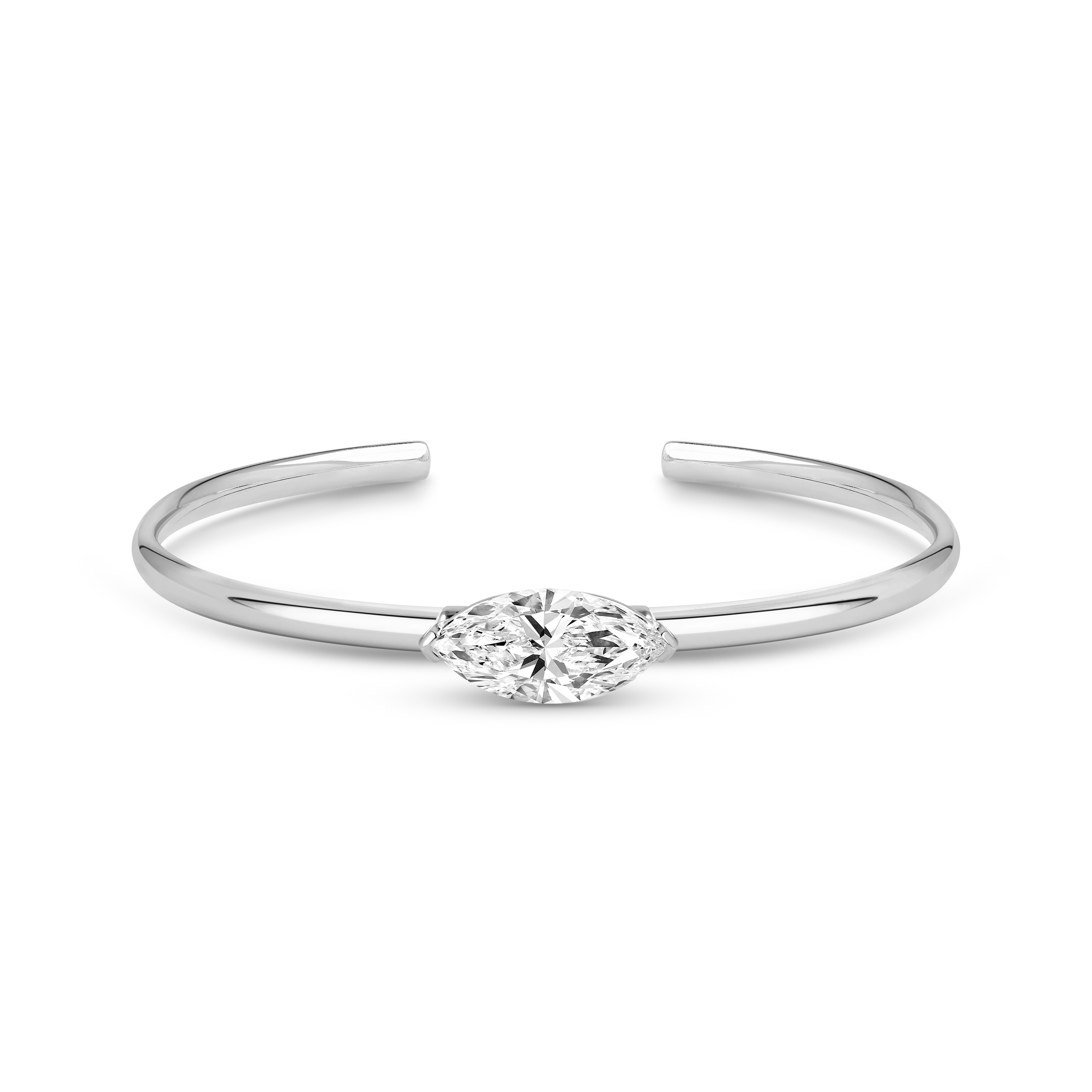 Charlotte Cuff Bangle (Marquise) - Image 6
