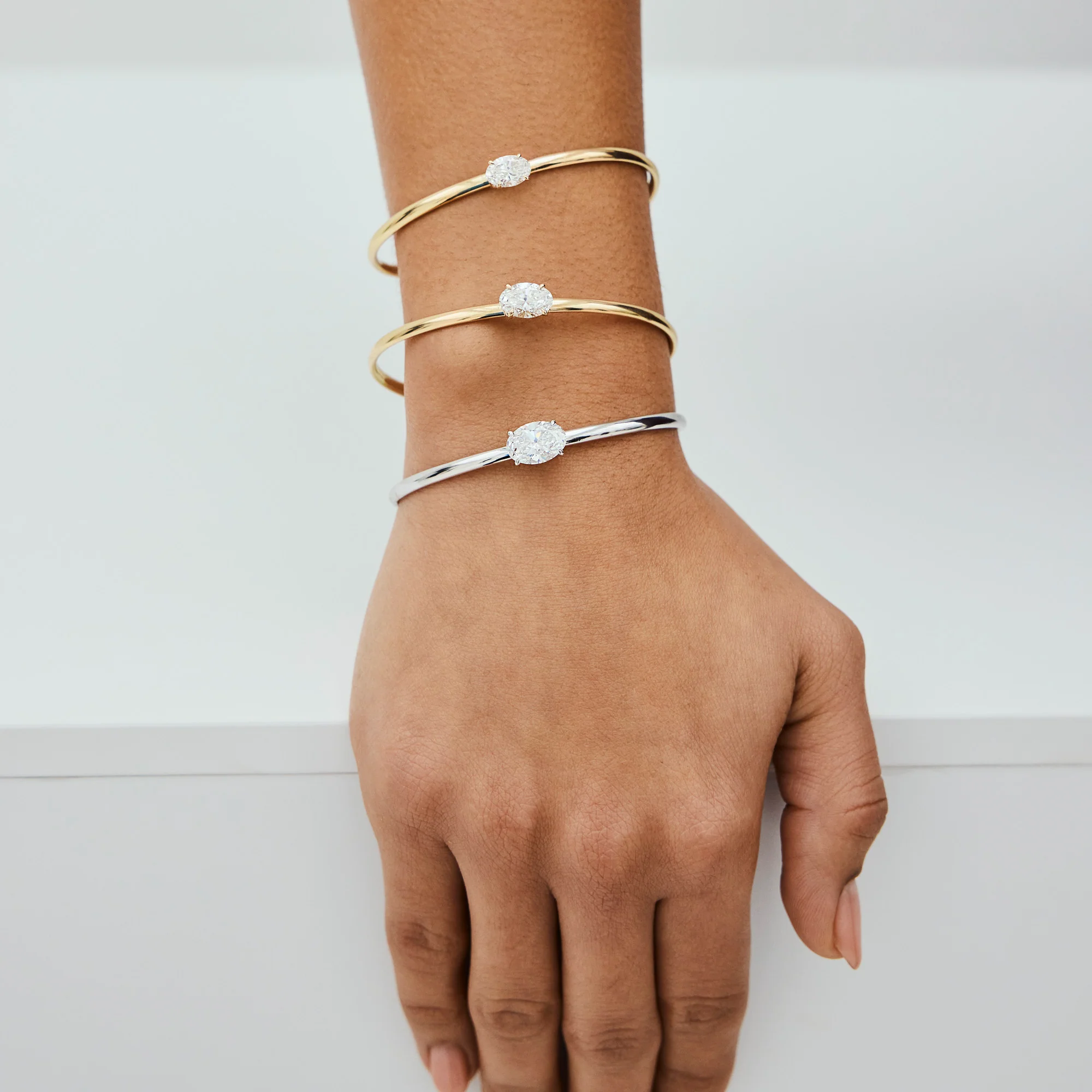 Charlotte Cuff Bangle (Oval) - Image 7